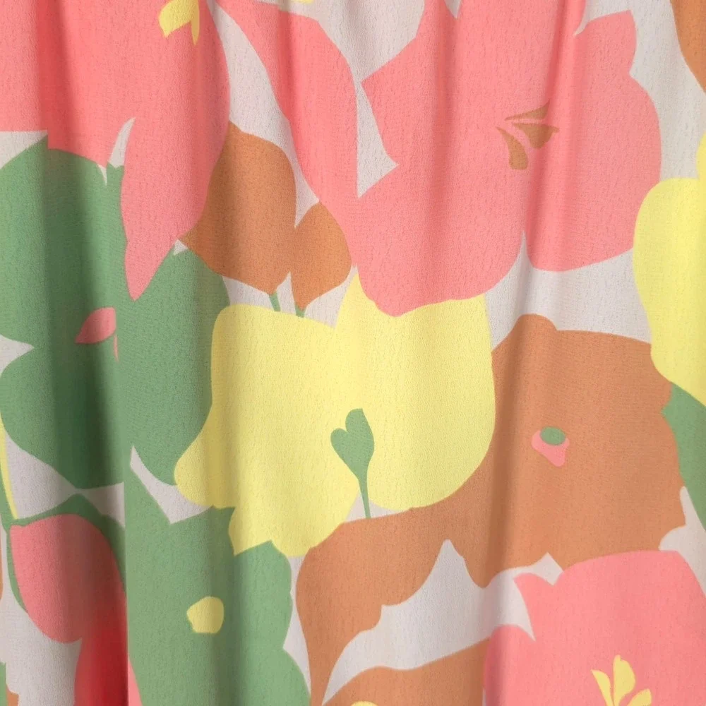 ANTHROPOLOGIE SANCTUARY Women's Midi Dress LARGE Floral Smocked XD9019GH2 - Picture 7 of 7